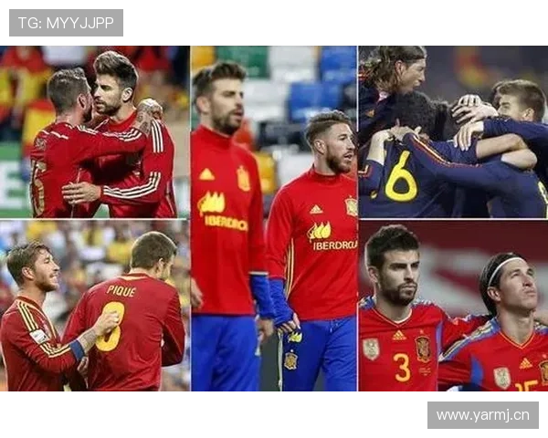 在防守体系下皮克与拉莫斯出现空间分散趋势